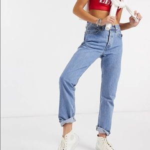 Levi’s Light Wash 501s Mid-Rise Jeans